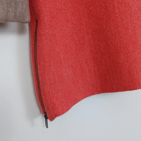 ✨3/$25✨ Nanette Lepore Orange Merino Wool Sweater - L - Picture 5 of 9
